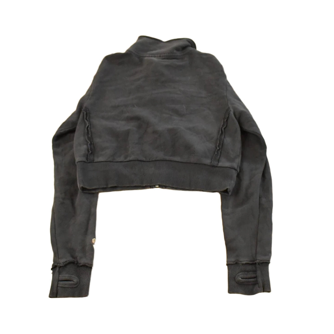 Vintage Y2K Element Embroidered Full Zip Sweatshirt Women's S Cropped