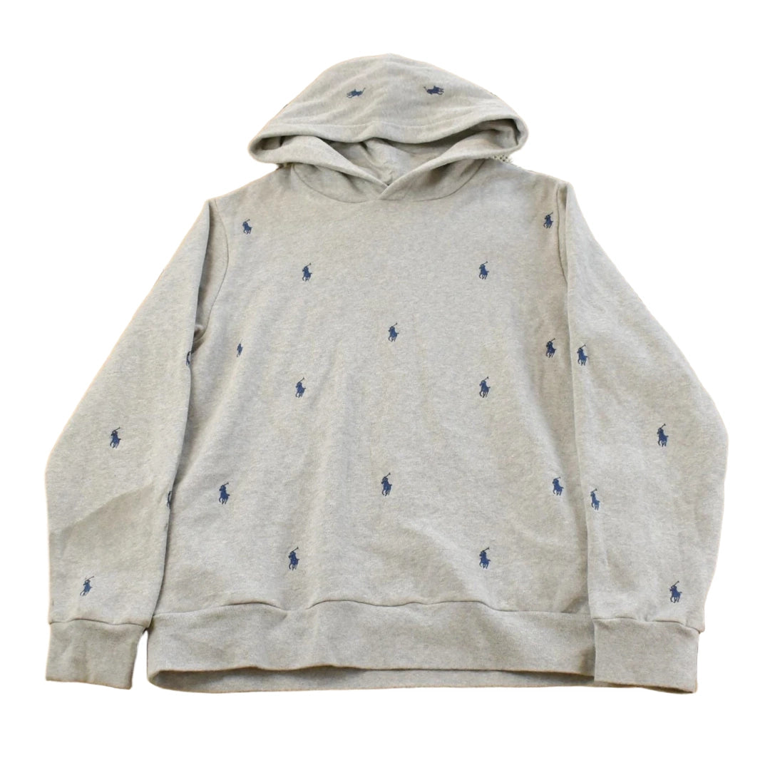 Vintage Y2K Polo Ralph Lauren All Over Print Hoodie Youth XL