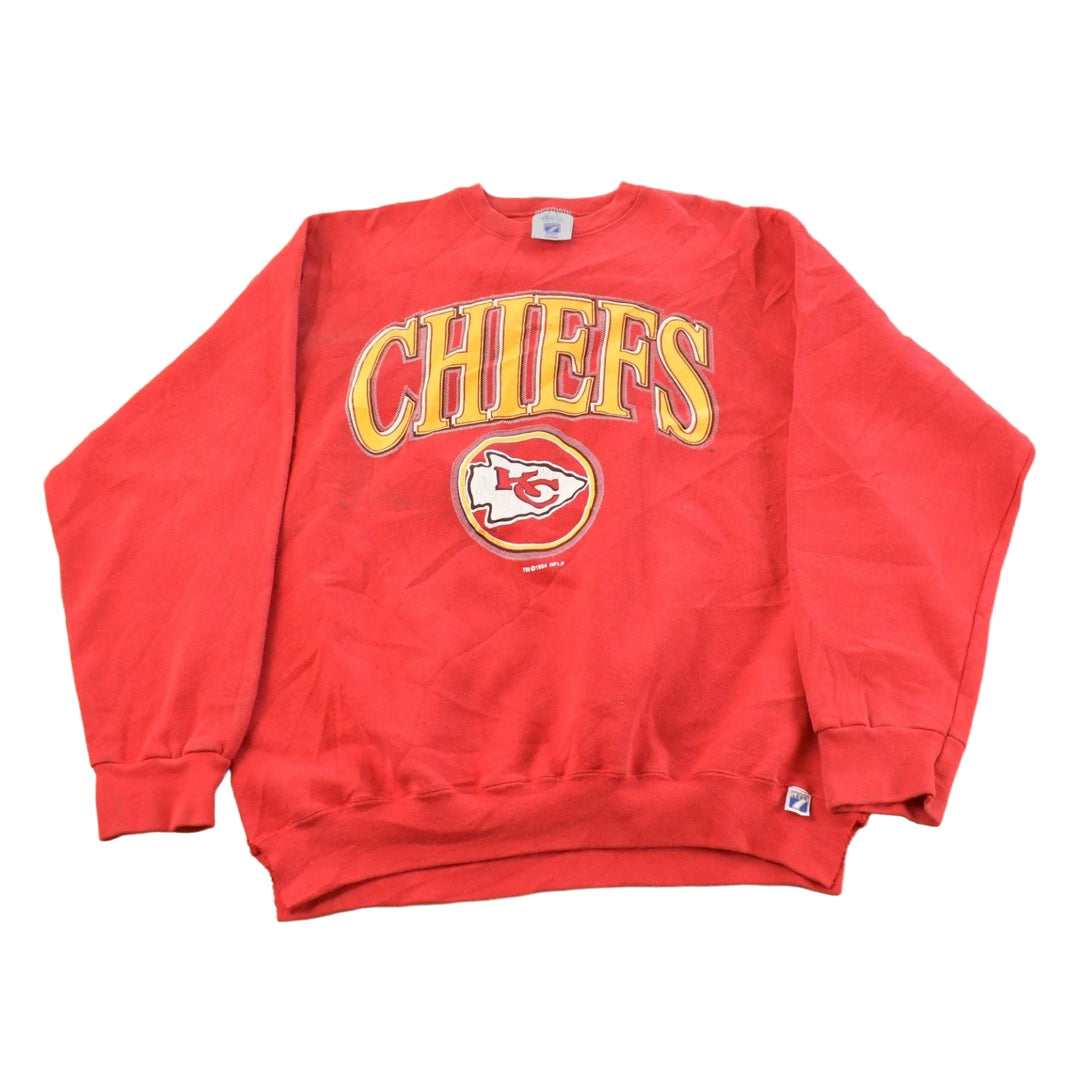 Vintage 1990s Kansas City Chiefs Crewneck Sweatshirt Men's XL