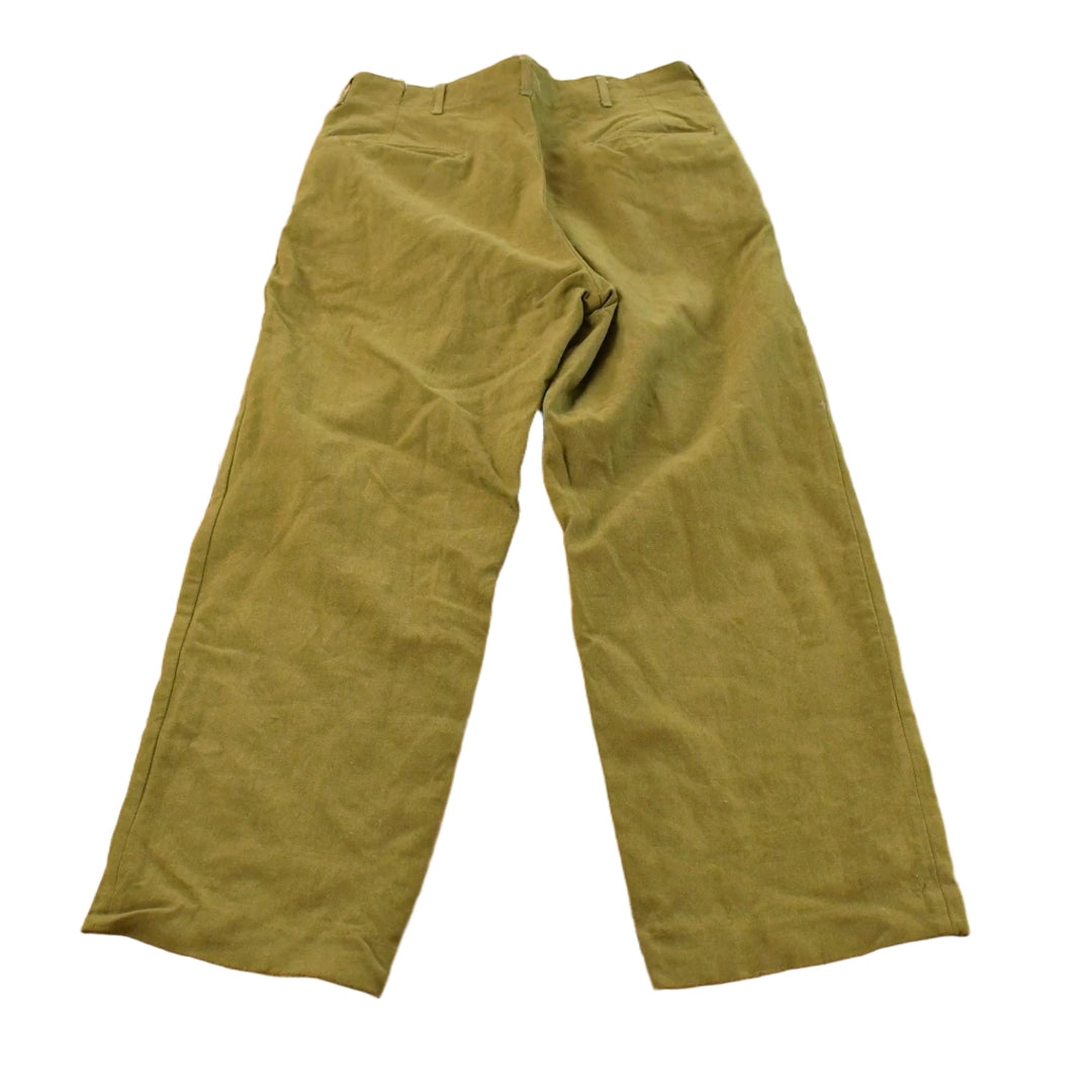 Vintage 1950s Wool Military Pants 33 x 29