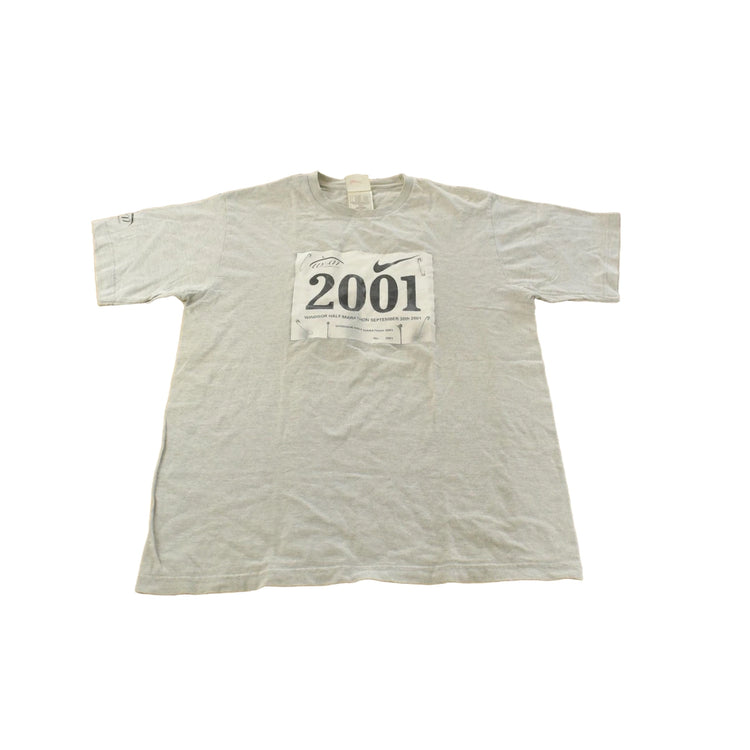 Vintage 2001 Nike Windsor Half Marathon Running T-Shirt Men's Large