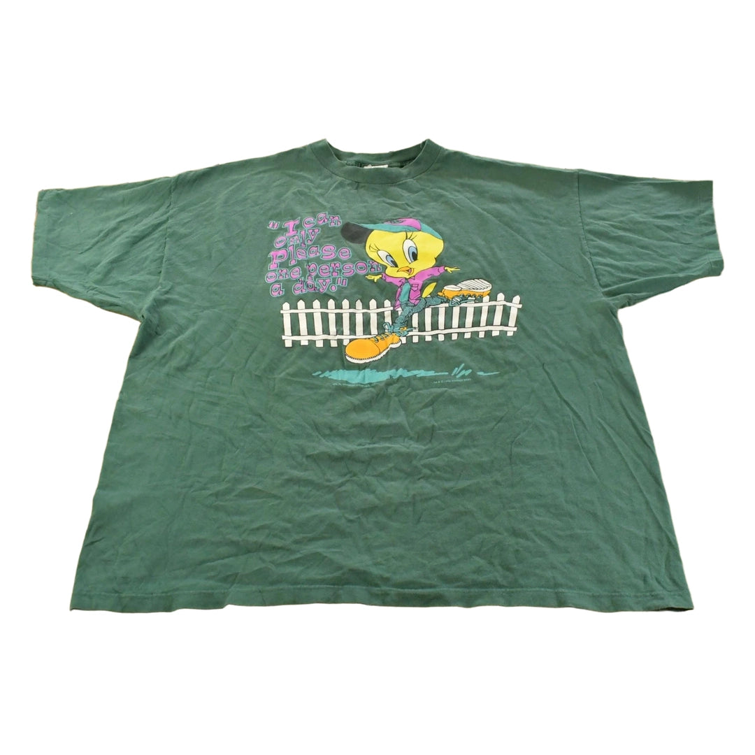 Vintage 1990s Looney Tunes Tweety Bird T-Shirt Men's 3X