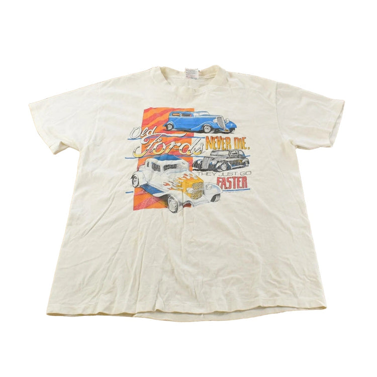 Vintage 1990s Ford Classic Cars Graphic T Shirt Men's Large
