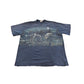 Vintage 1990s Wolf Theme All Over Print Graphic T-Shirt Men's XL