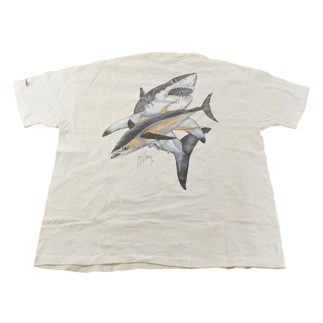 Vintage 1990s Guy Harvey Souvenir Shark T-Shirt Men's 2XL Men's XL