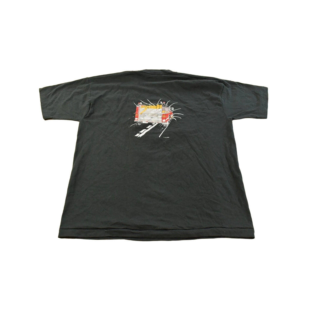 Vintage 1980s Trucker Graphic T-Shirt Men's XL