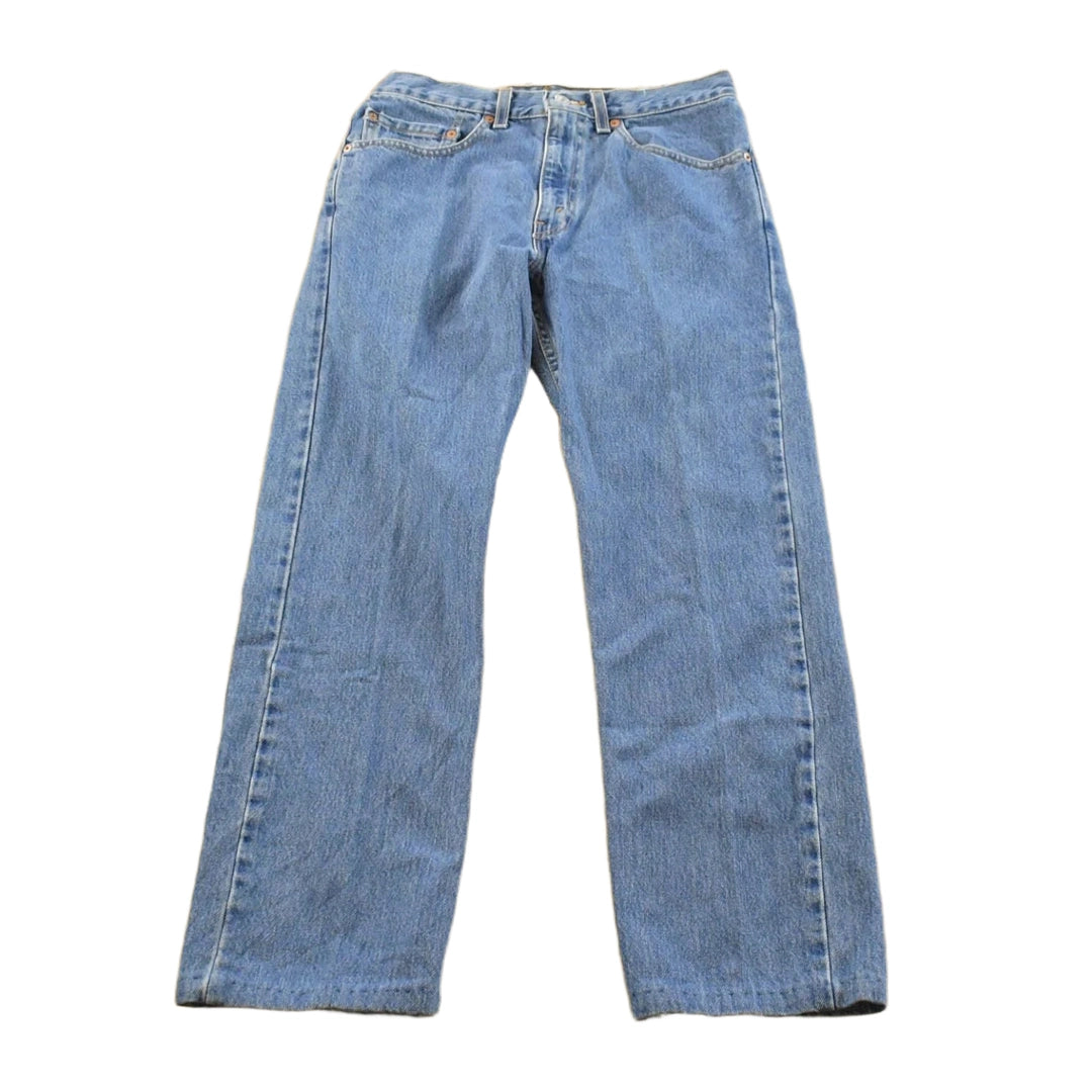 Vintage 1990s Levi's 505 Regular Straight Fit Denim Blue Jeans Men's 29 x 27.5