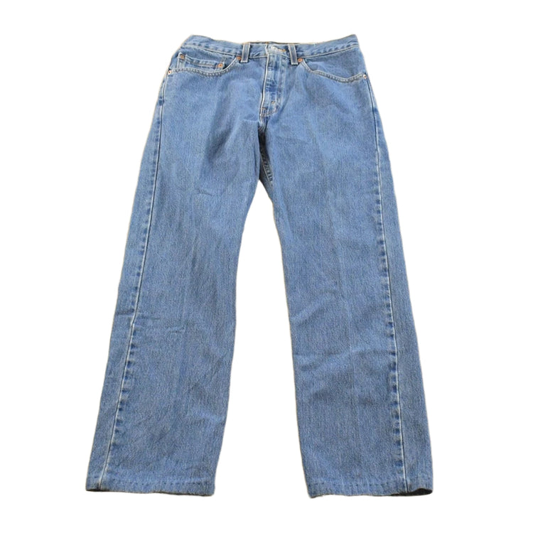 Vintage 1990s Levi's 505 Regular Straight Fit Denim Blue Jeans Men's 29 x 27.5