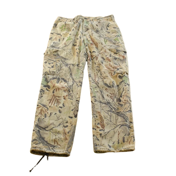Vintage 1990s Liberty Advantage Realtree Camo Cargo Hunting Pants Men's 34 x 30