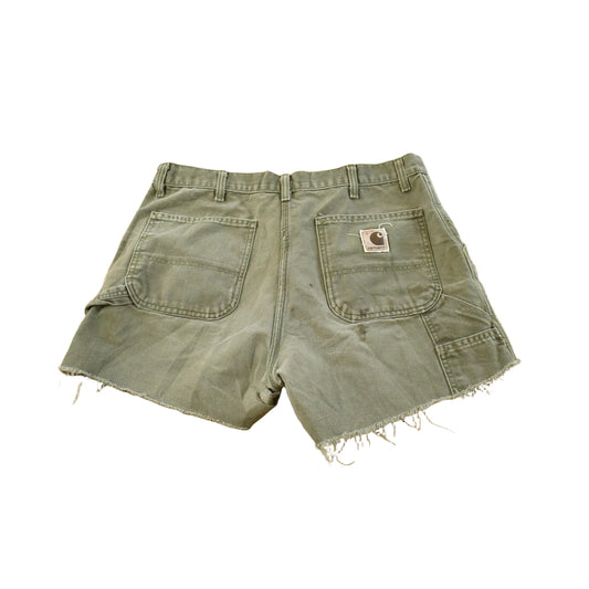 Vintage 2000s Carhartt Distressed Canvas Cutoff Shorts Men's 34