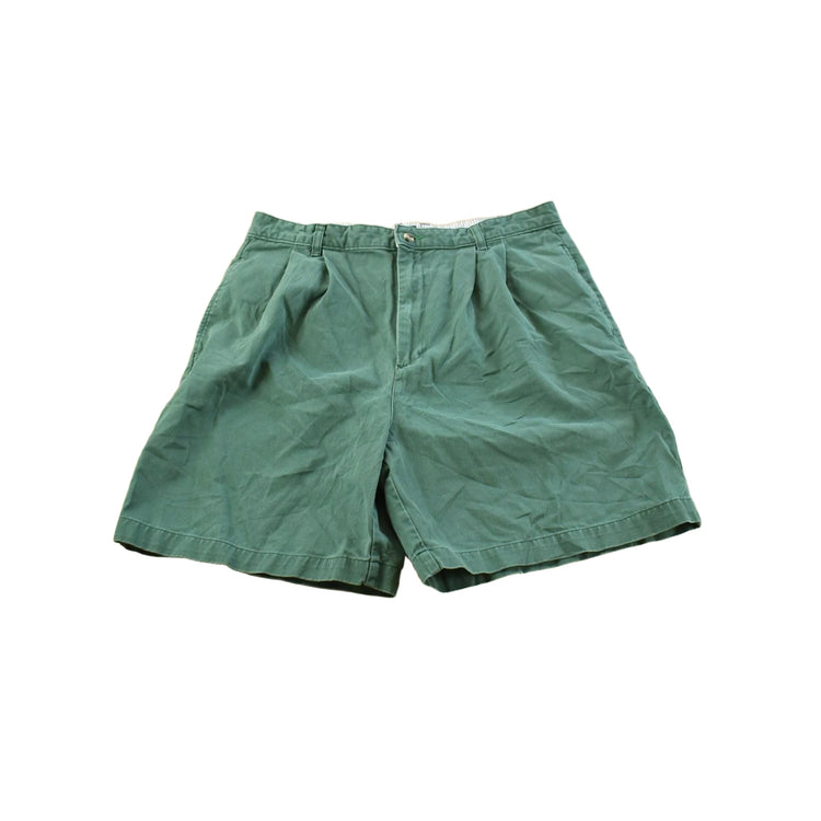 Vintage 1990s Tommy Hilfiger Green Cotton Shorts Men's 32