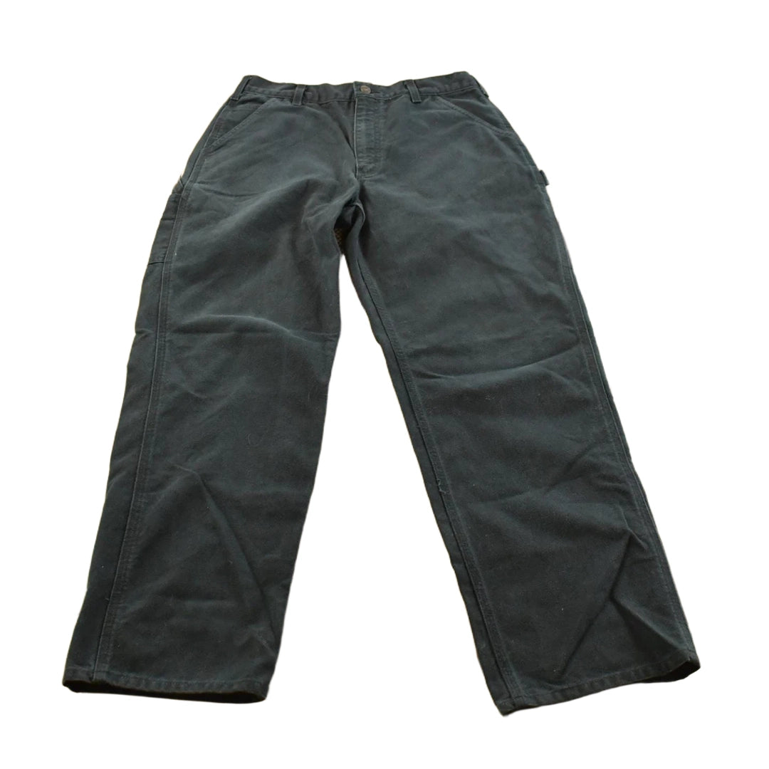 Vintage 2000s Carhartt Black Canvas Pants Men's 31 x 30