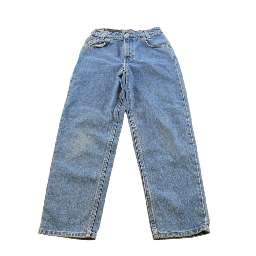 Vintage 1990s Levi's 550 Regular Fit Denim Blue Jeans Youth 22 x 24.5