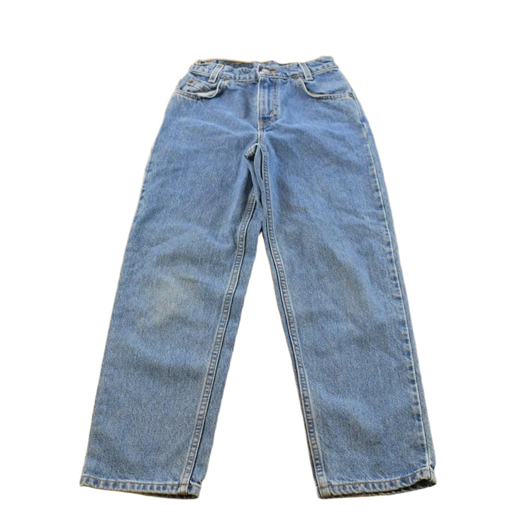 Vintage 1990s Levi's 550 Regular Fit Denim Blue Jeans Youth 22 x 24.5