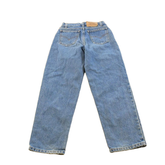 Vintage 1990s Levi's 550 Regular Fit Denim Blue Jeans Youth 22 x 24.5