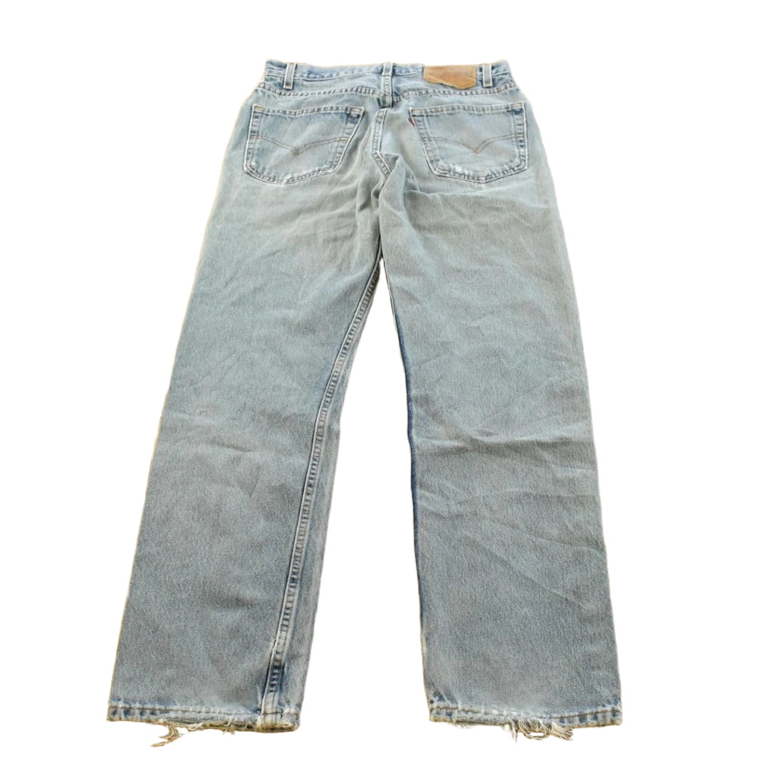 Vintage 1990s Levi's 505 Regular Straight Fit Denim Blue Jeans Men's 32 x 29