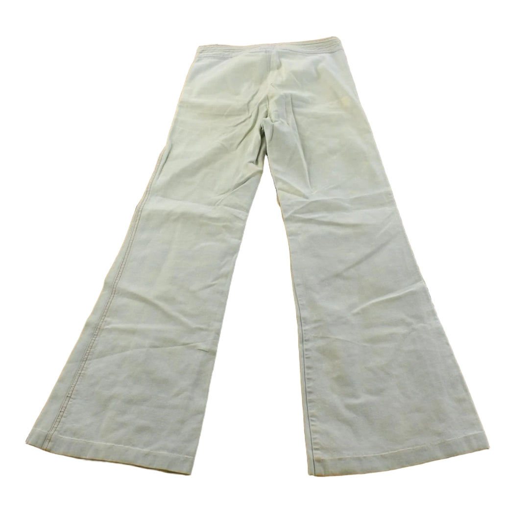 Vintage 1980s Gledson Bell Bottom Denim Light Wash Blue Jeans Men's 27 x 31