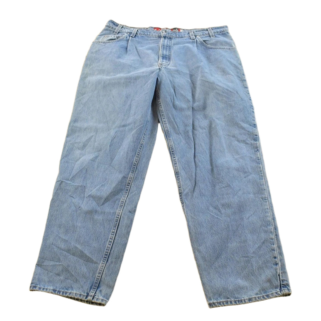 Vintage 1990s Levi Silver Tab Loose Wide Leg Denim Blue Jeans Men's 37 x 32