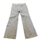 Vintage 1970s Sedgefield Distressed Flare Denim Blue Jeans 29 x 29.5