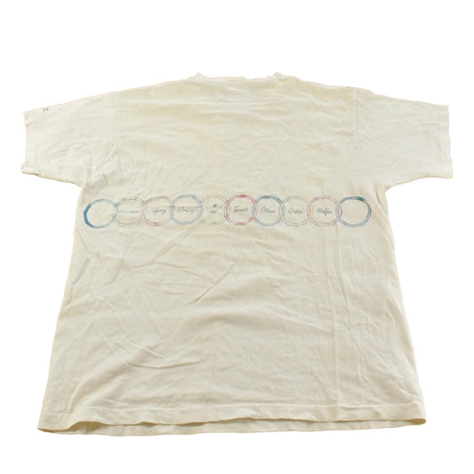 Vintage 1990s Ride for Heart Cycling Souvenir Travel T-Shirt Men's XL
