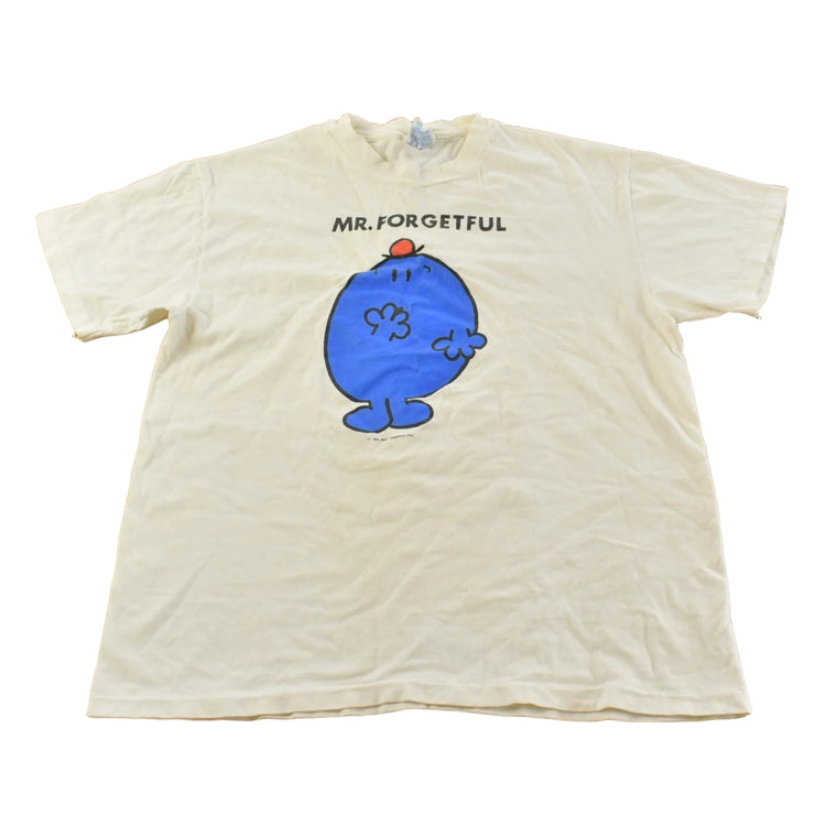 Vintage 1990s Mr. Forgetful Cartoon Promo T-Shirt Men's Large