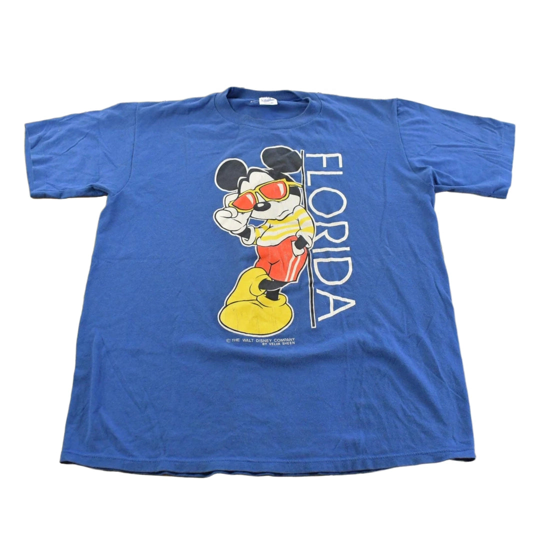 Vintage 1980s Mickey Mouse Florida T-Shirt Men's L