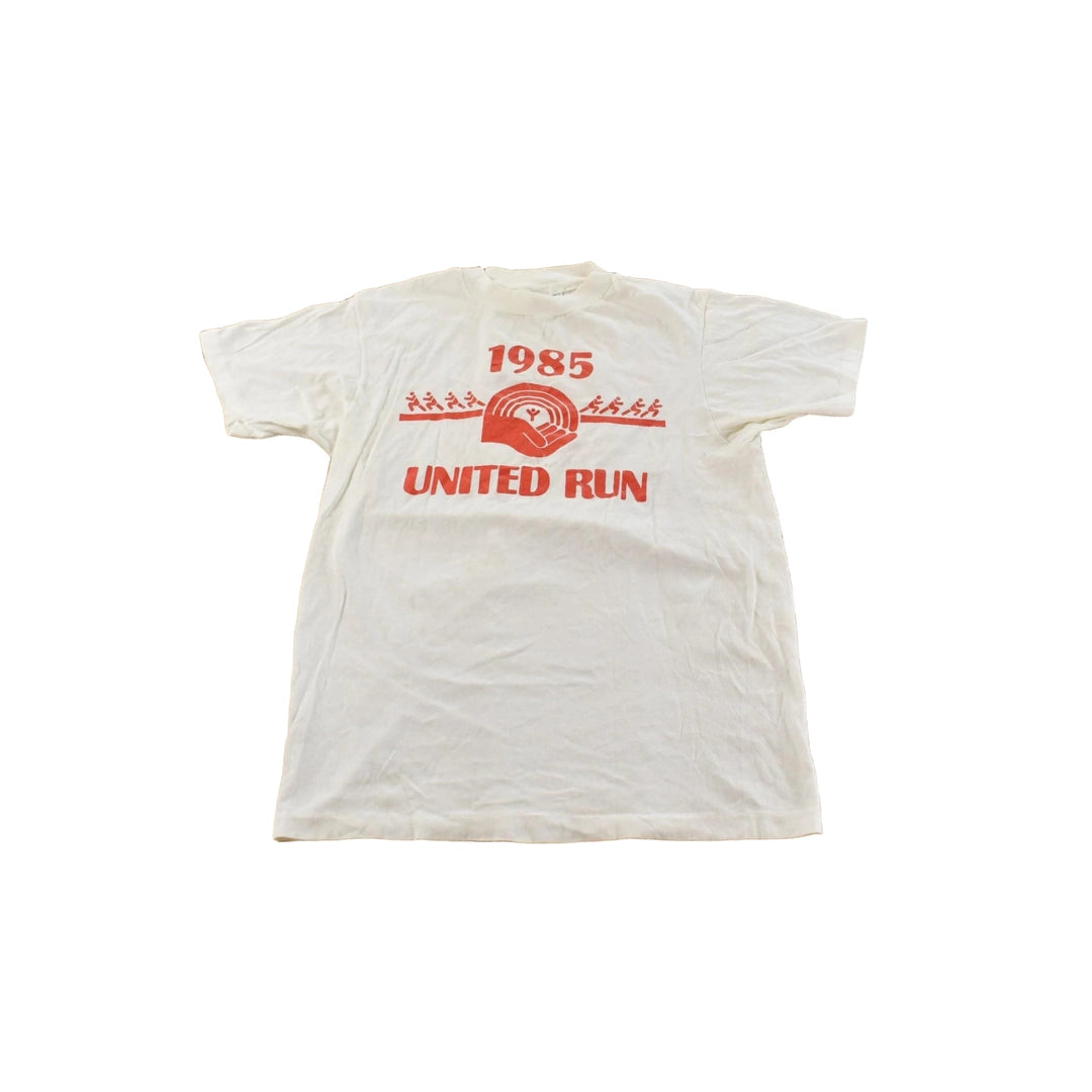 Vintage 1985 United Run Graphic Souvenir T-Shirt Men's S