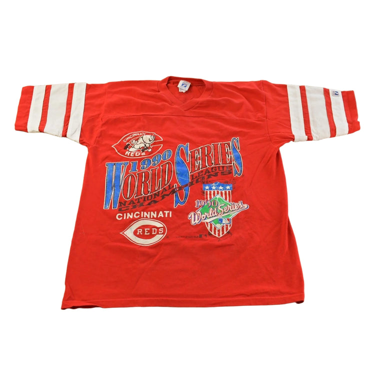 Vintage 1990 Cincinnati Reds World Series MLB Graphic T-Shirt Men's L