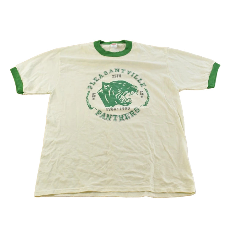 Vintage 1990s Pleasantville Panthers Collegiate Ringer T-Shirt Men's XL