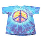 Vintage 1990s Tie-Dye Peace Sign T-Shirt Men's Large