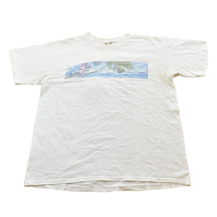 Vintage 2000s Walt Disney World Just Chillin Beach Promo T-Shirt Men's L