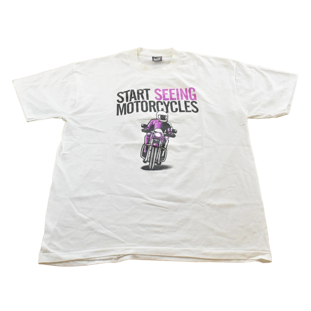 Vintage 1990s Motorcycle Safety Minnesota T-Shirt Men's XL