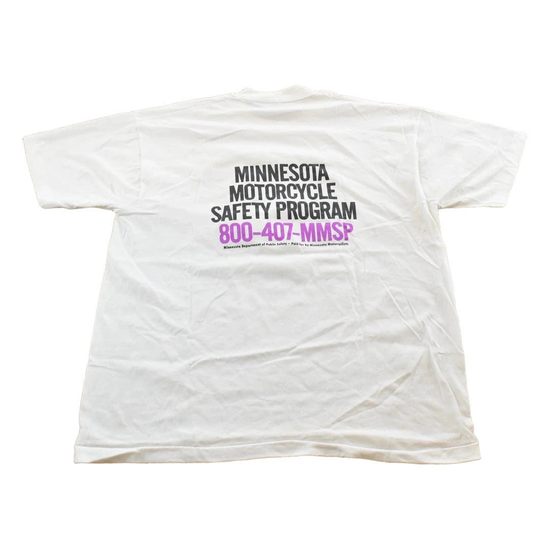 Vintage 1990s Motorcycle Safety Minnesota T-Shirt Men's XL