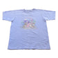 Vintage 1990s Cats Floral T-Shirt Men's L