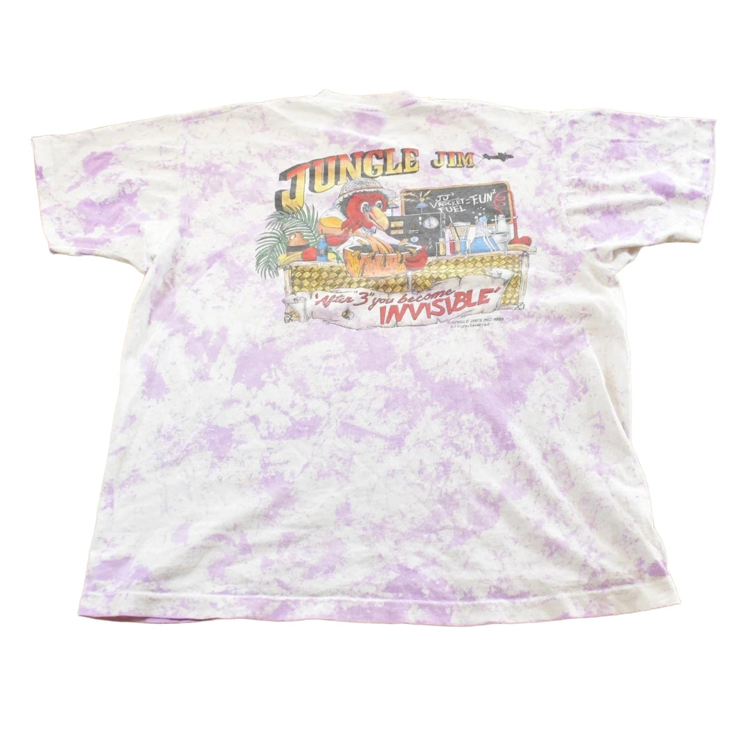Vintage 1988 Orlando Florida Jungle Jim Souvenir Travel T-Shirt Made In USA Mens L