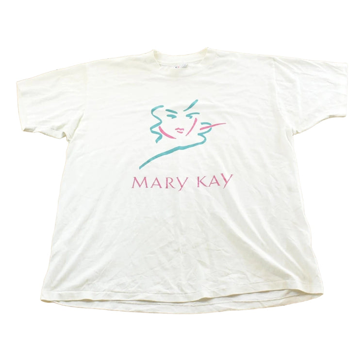 Vintage 1980 Hanes Mary Kay Makeup Promotional T-Shirt Made In USA Mens XL