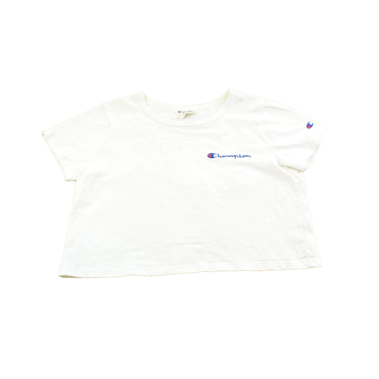 Vintage 2000s Champion Spellout T-Shirt Women's Cropped L