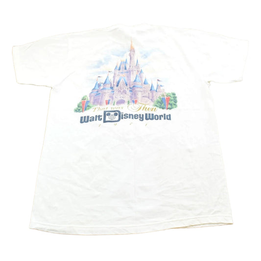 Vintage 1997 Disney World Now and Then 25th Anniversary T-Shirt Men's Medium