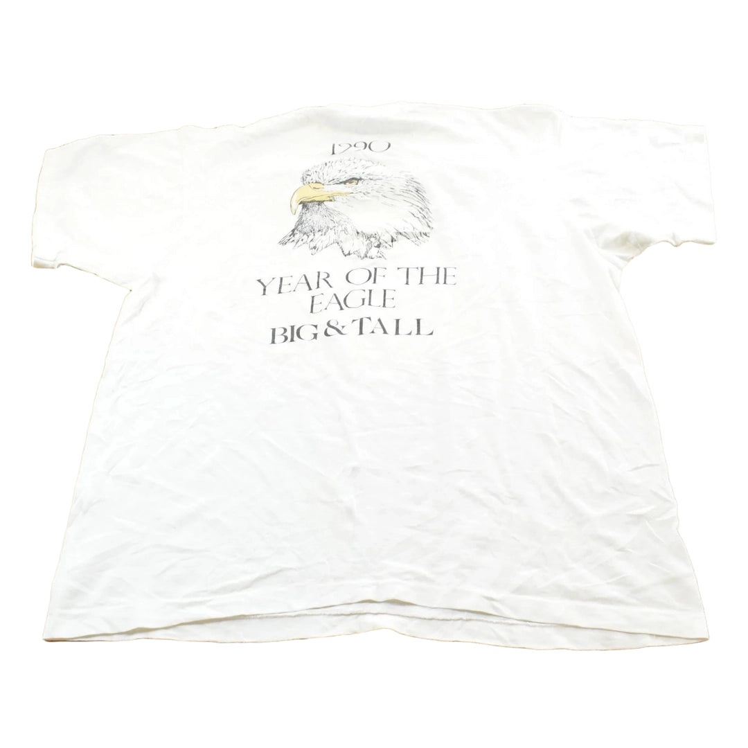 Vintage 1990s Small Town Bald Eagle Big Tall Souvenir T-Shirt Men's XL