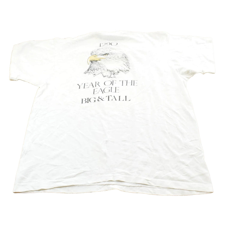 Vintage 1990s Small Town Bald Eagle Big Tall Souvenir T-Shirt Men's XL
