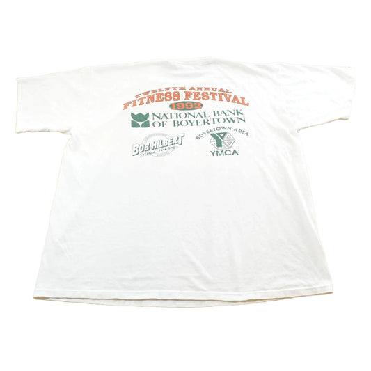 Vintage 1992 YMCA Boyertown Tulip Race Triathalon T-Shirt Mens S Men's XL