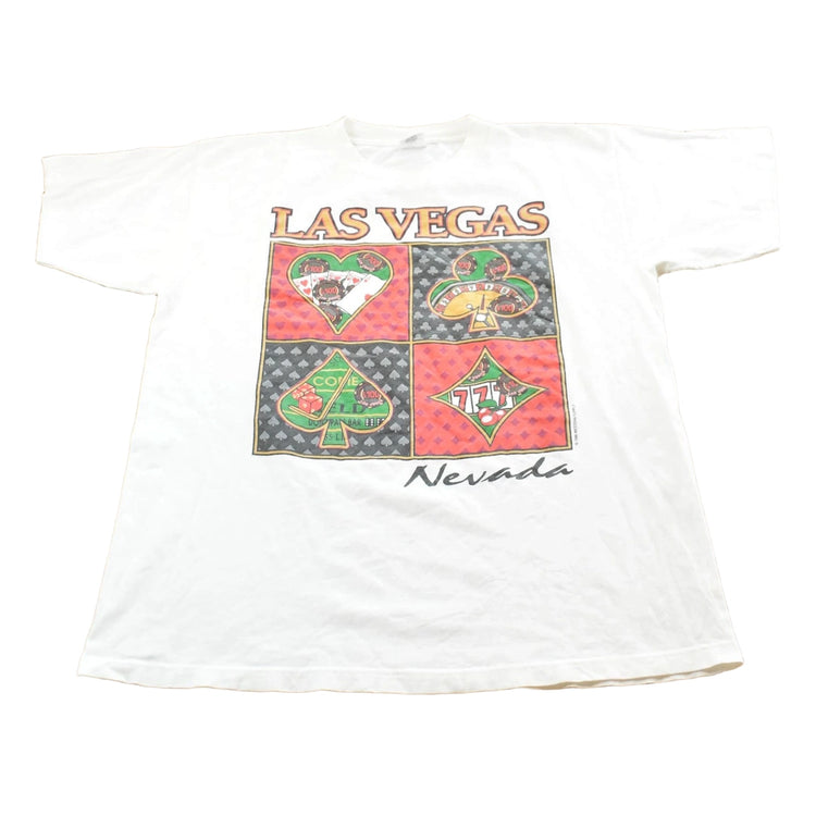 Vintage 1996 Las Vegas Nevada Casino Souvenir Travel T-Shirt Single Stitch Made In USA Mens L