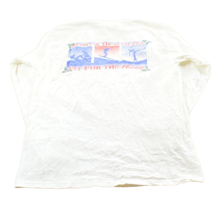 Vintage Y2K Sport & Health Clubs Long Sleeved T-Shirt Mens M
