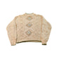 Vintage 1990s Liz Wear Knit Abstract Pattern Mockneck Sweater Womens L