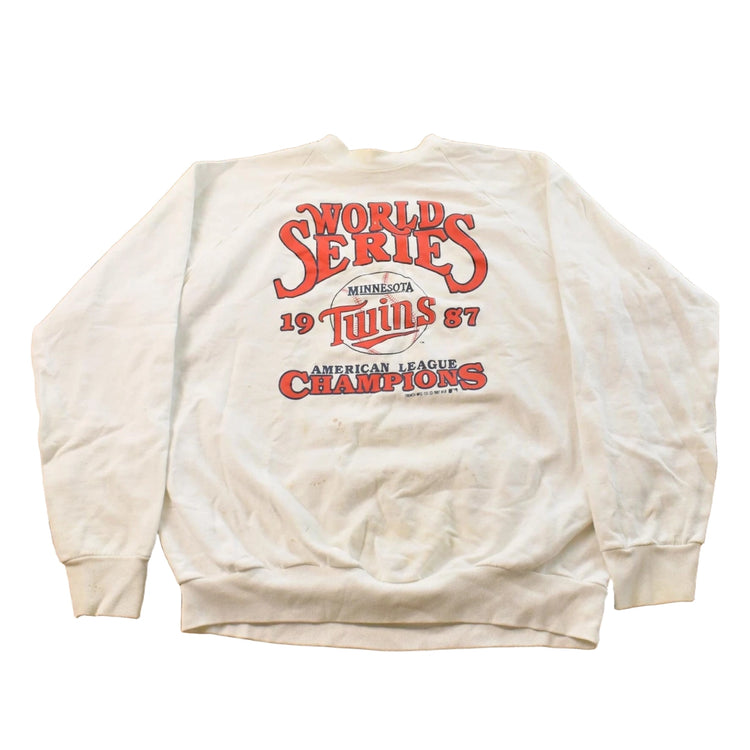 1987 Minnesota Twins World Series Champions Crewneck Sweatshirt Men's Medium