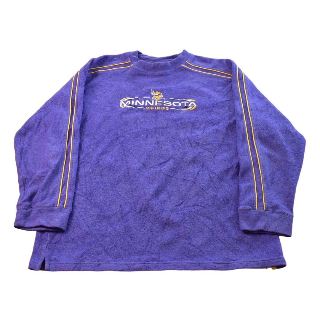 Vintage 2000s Minnesota Vikings NFL Fleece Crewneck Sweater Mens XL