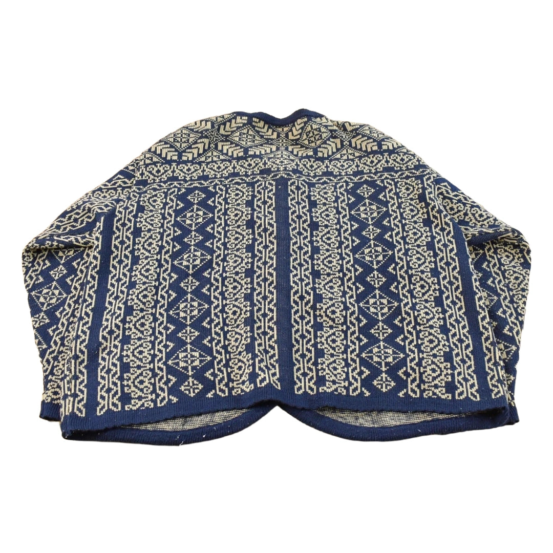 Vintage 1990s Tally Ho Knit Pattern Cardigan Sweater Women's XL