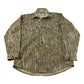 Vintage 1990s Deerskin Real Tree Camo Button Up Shirt Men's M