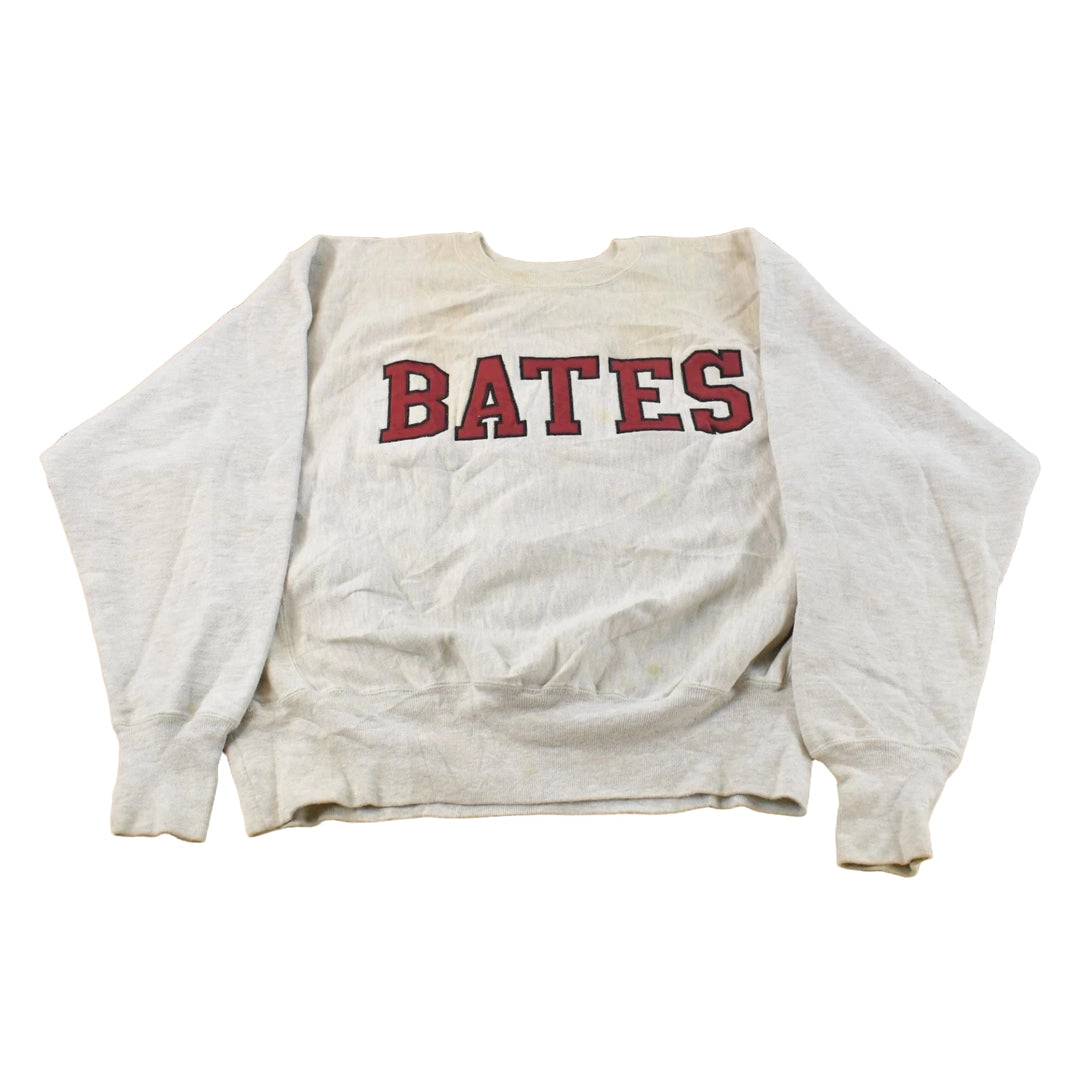 Vintage 1990s Bates College Collegiate Crewneck Sweatshirt Men's Large