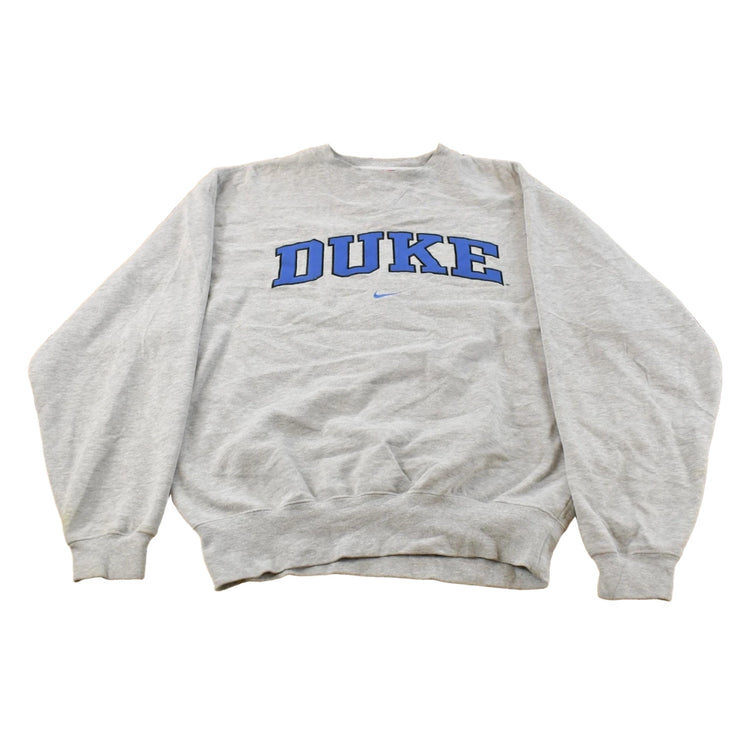 Vintage 90s Duke Blue Devils Nike Middle Swoosh Crewneck Sweatshirt Men's M-L
